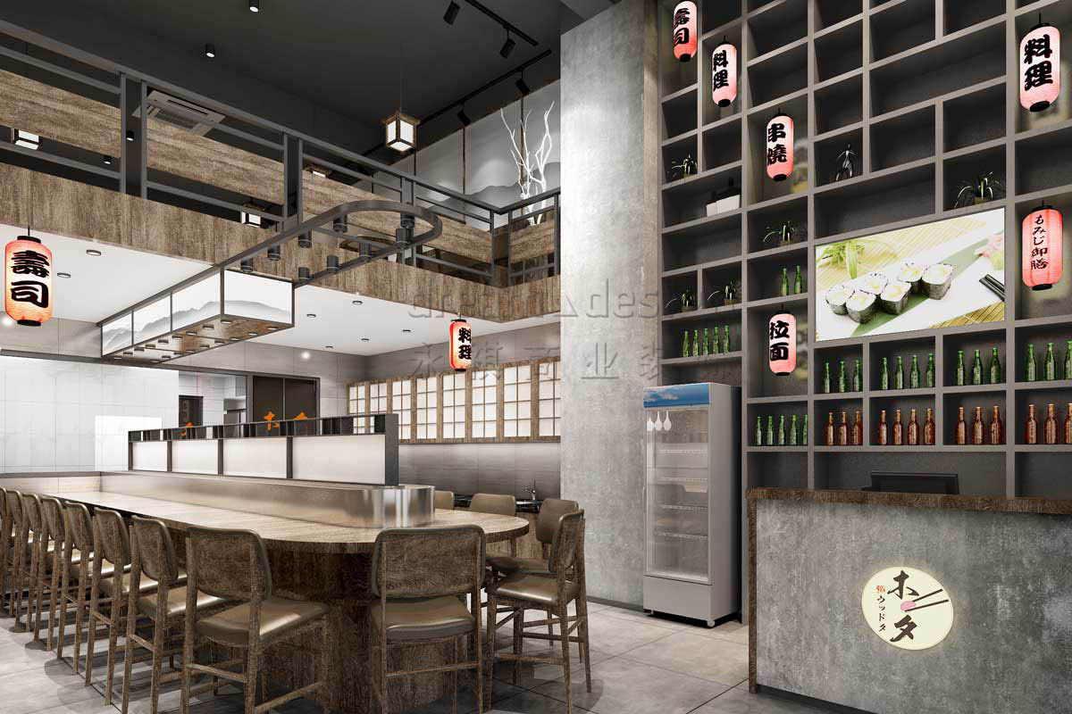 木夕壽司店面設(shè)計(jì)效果圖5